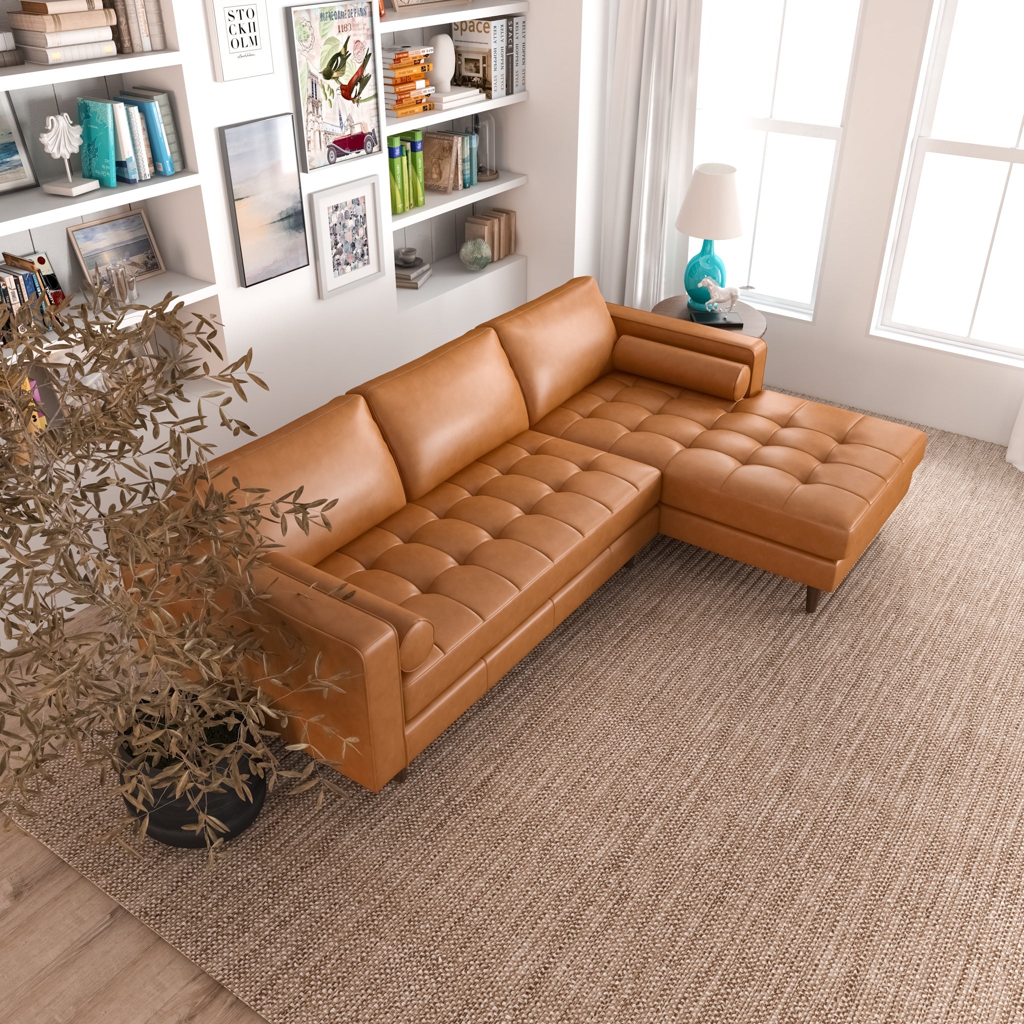 Anthony Corner Sectional Sofa Right Facing