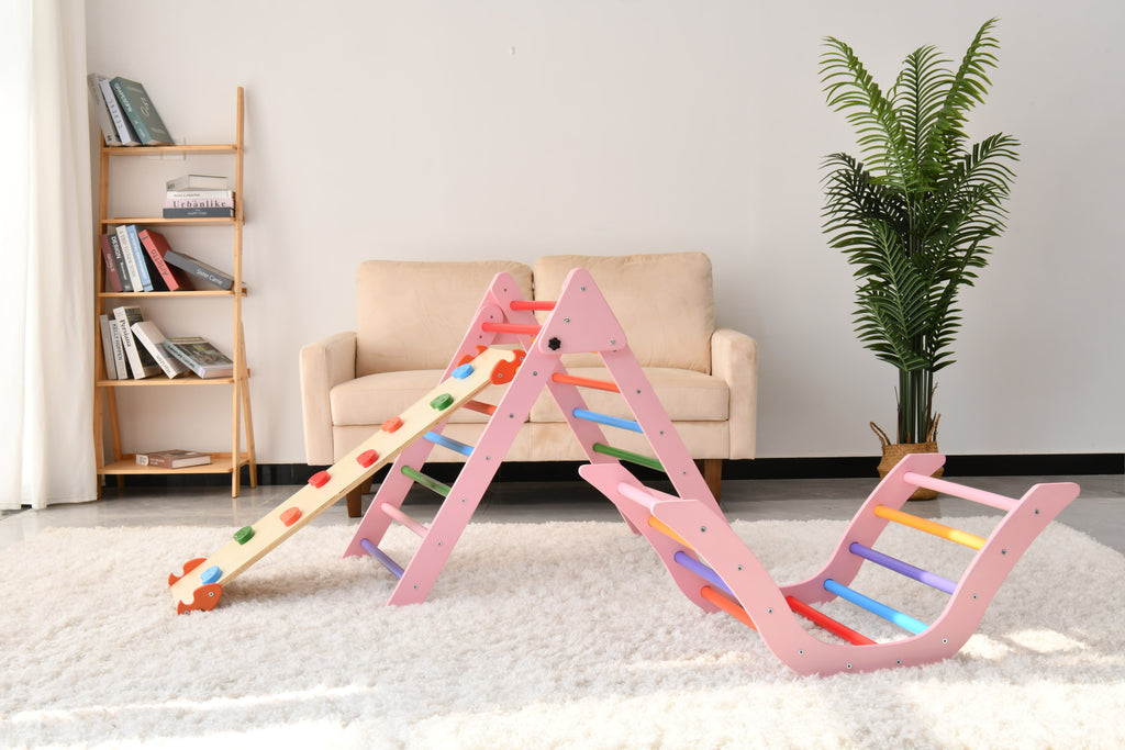 Gardenia Pikler Triangle Set Montessori Toddler Climbing Toys