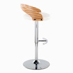 Contemporary Adjustable Barstool with Swivel