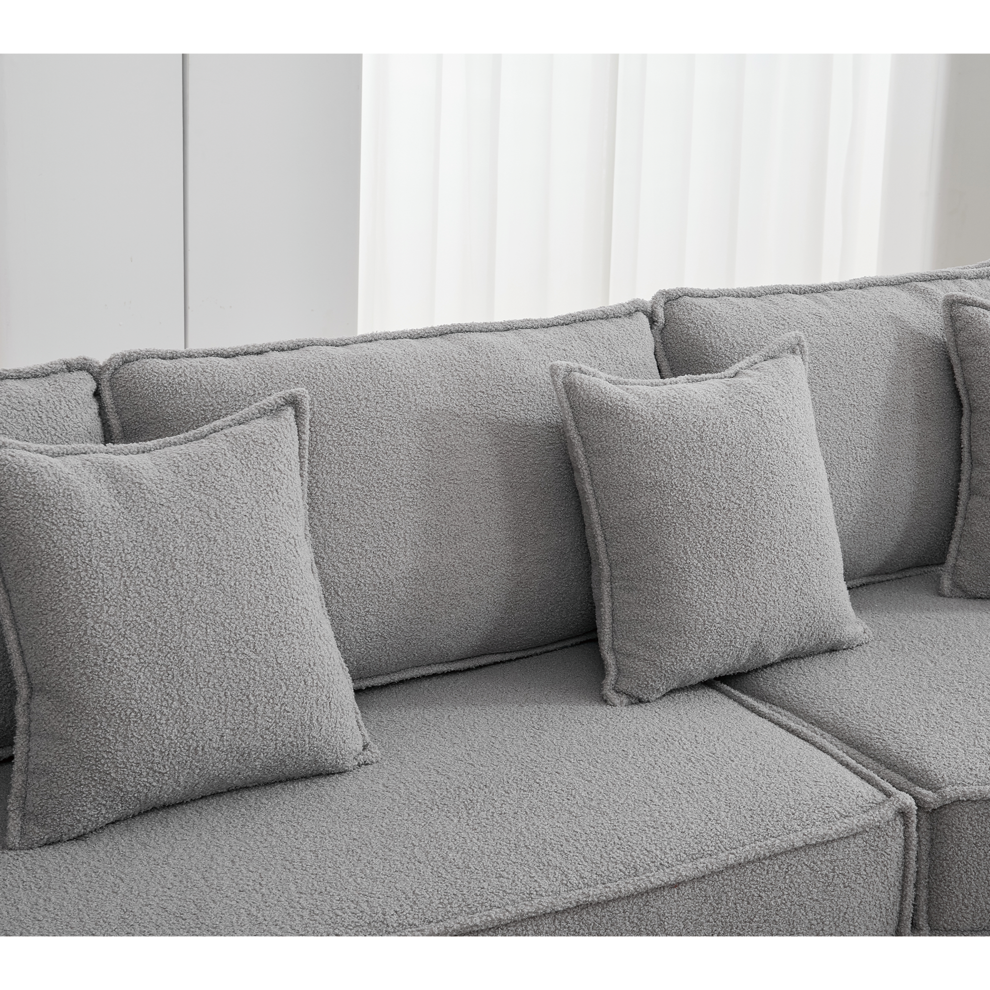 Folding Convertible 3-Seat Sleeper Sofa Bed in Gray