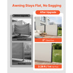 Retractable Side Awning, 71" x 236"