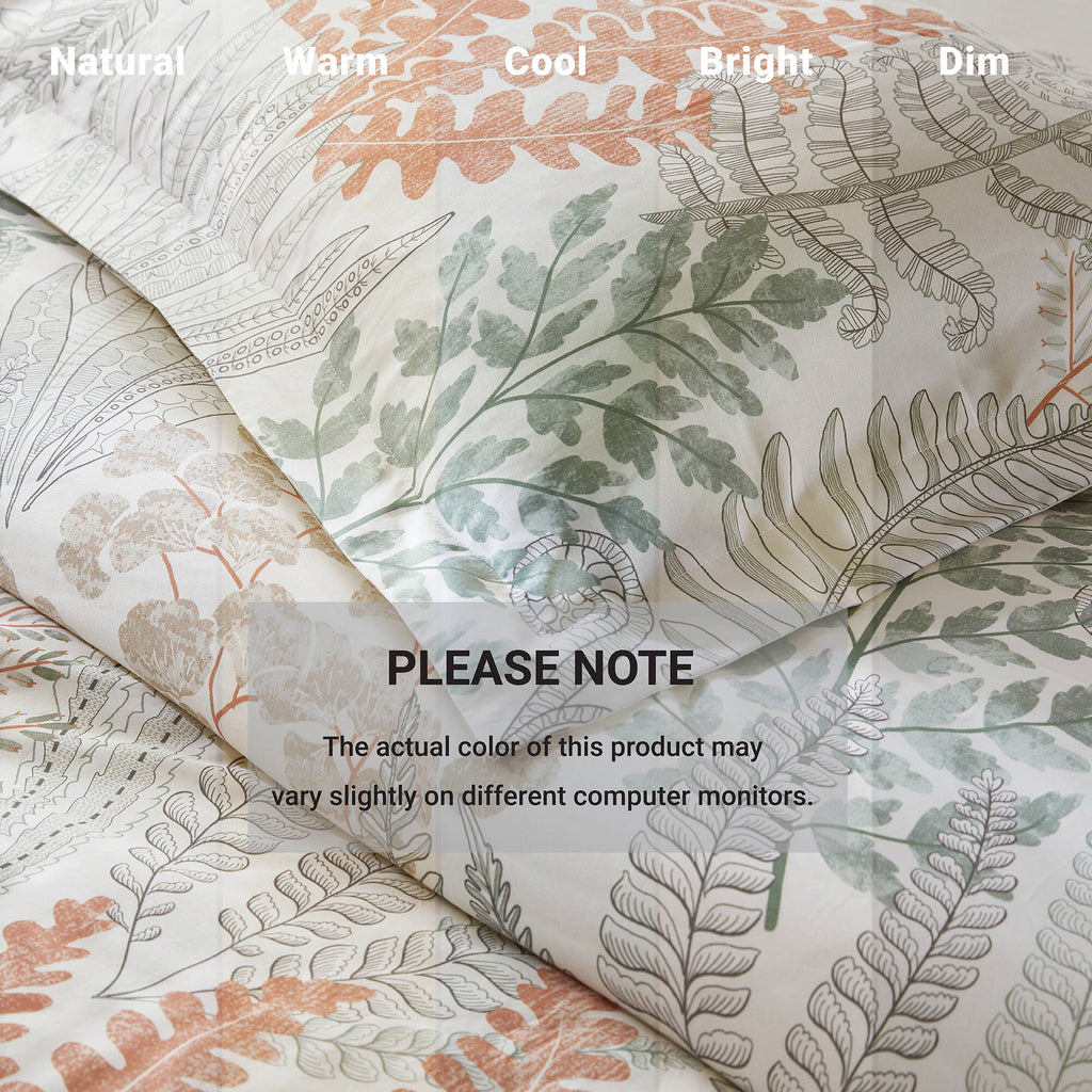 3-Piece Full/Queen 100% Cotton Sateen Duvet Cover Set
