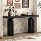 U_STYLE Chic Acacia Veneer Console Table