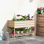 Outsunny Raised Garden Bed with Galvanized Steel Frame