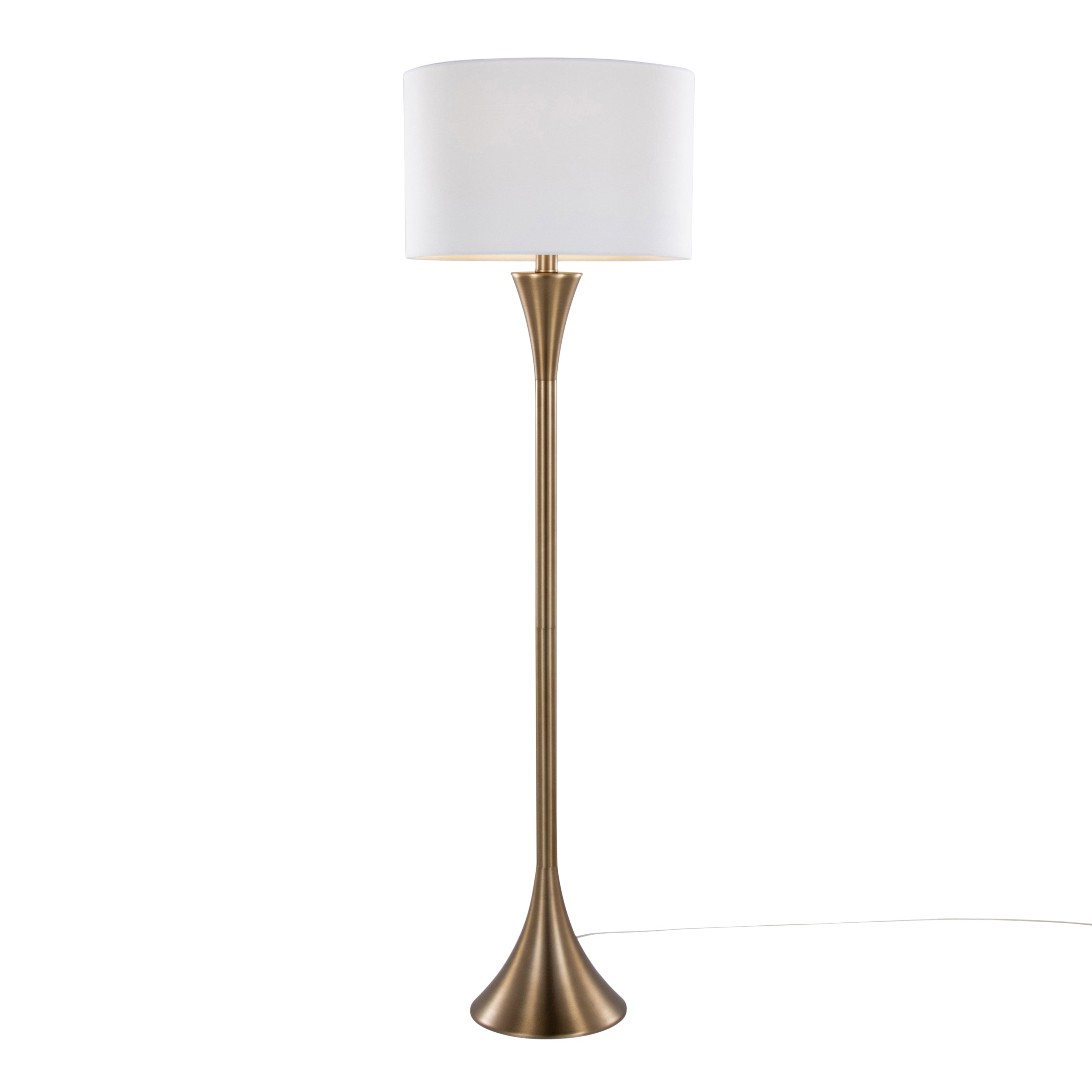 65" Contemporary Metal Floor Lamp