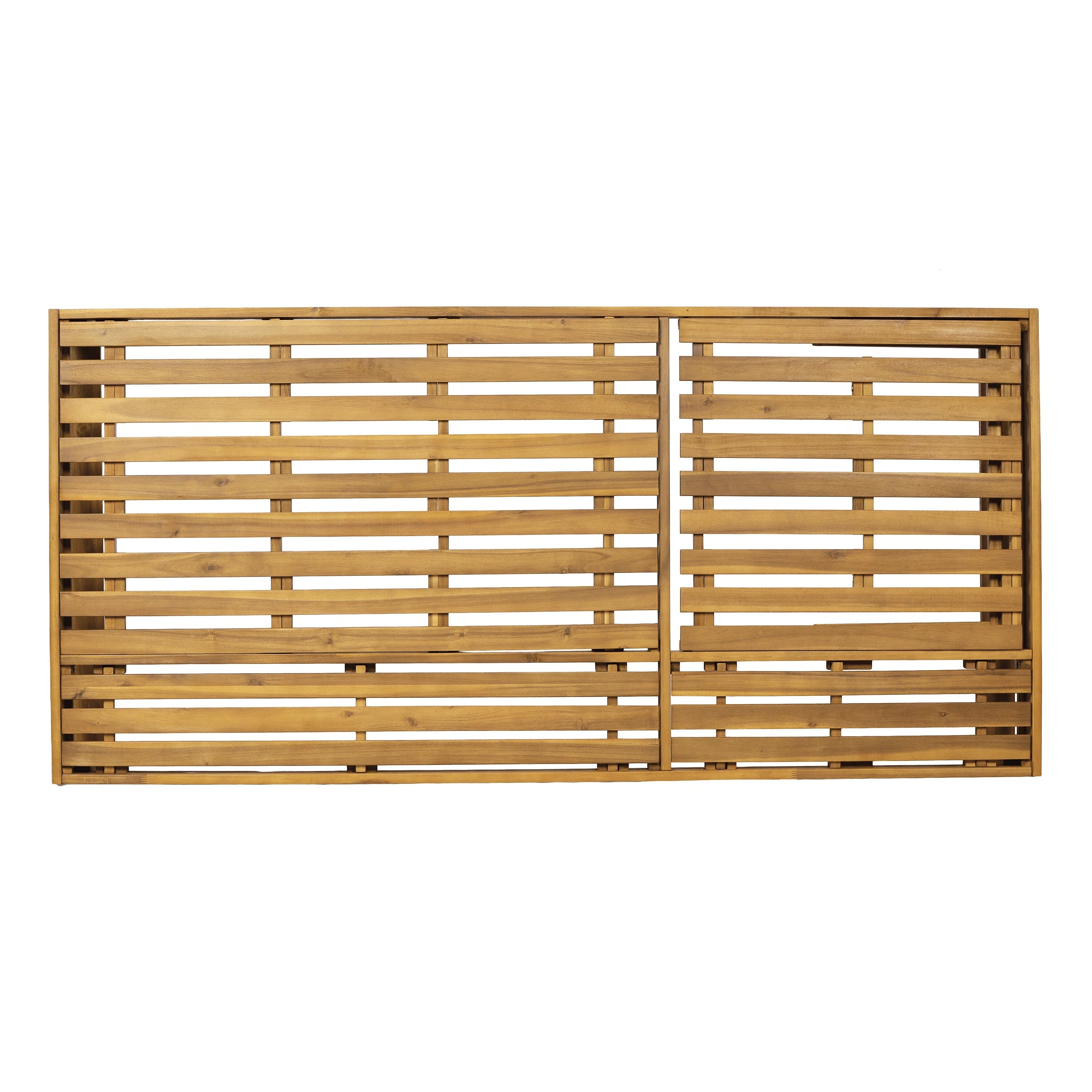 Acacia Wood Chaise Lounge Teak Finish