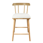 Olivia Indoor Wooden Upholstered Counter Stool