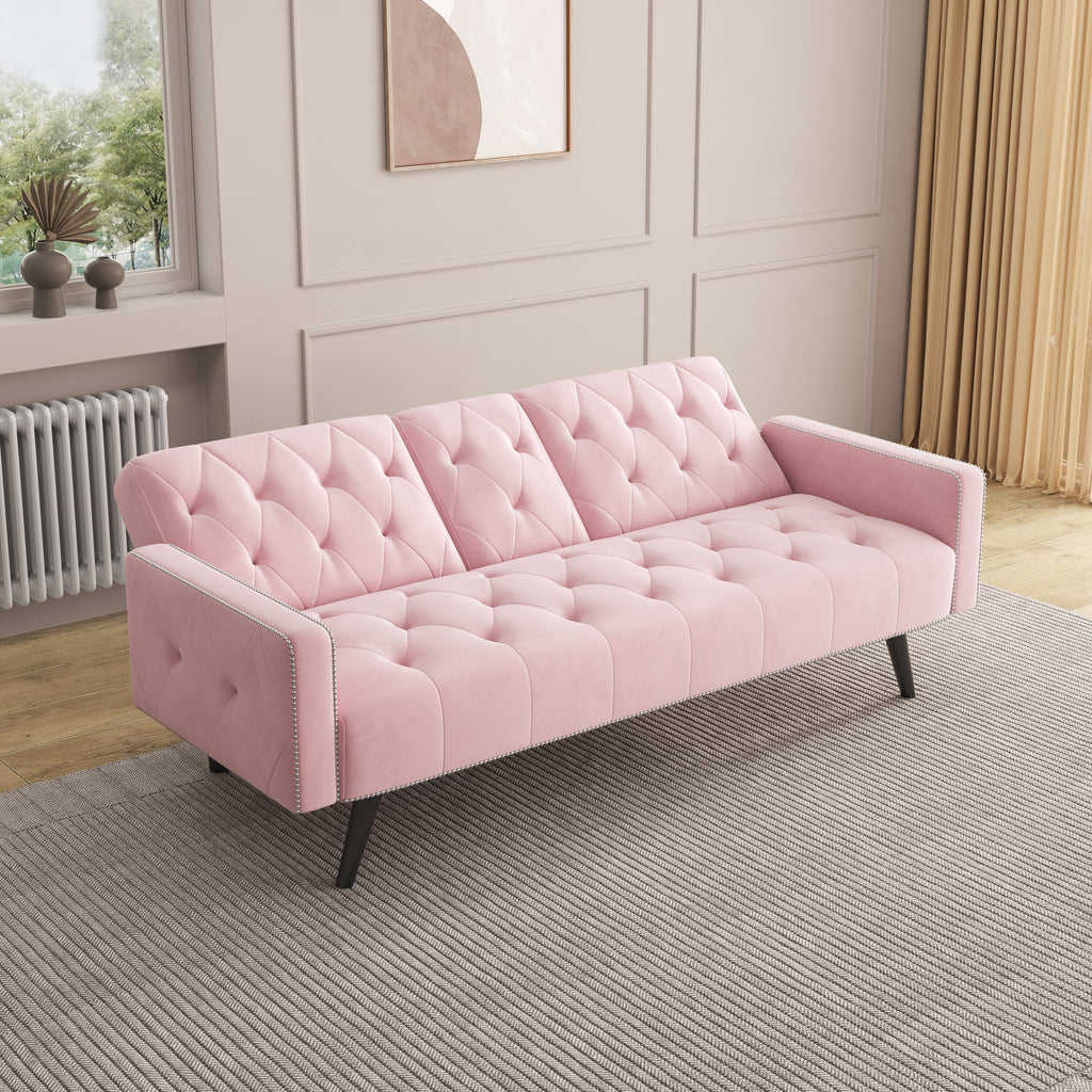1730 Sofa Bed with Armrest and Two Cup Holders