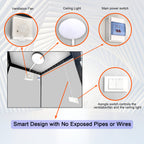 Person Portable Toilet Cabin – Outdoor Restroom with Light, Sink & Vent Fan