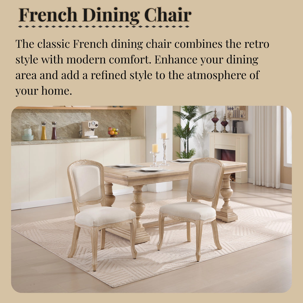 French Country Dining Chairs Set of 2