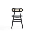Colbert Cane Back Wood Upholstered Dining Chair
