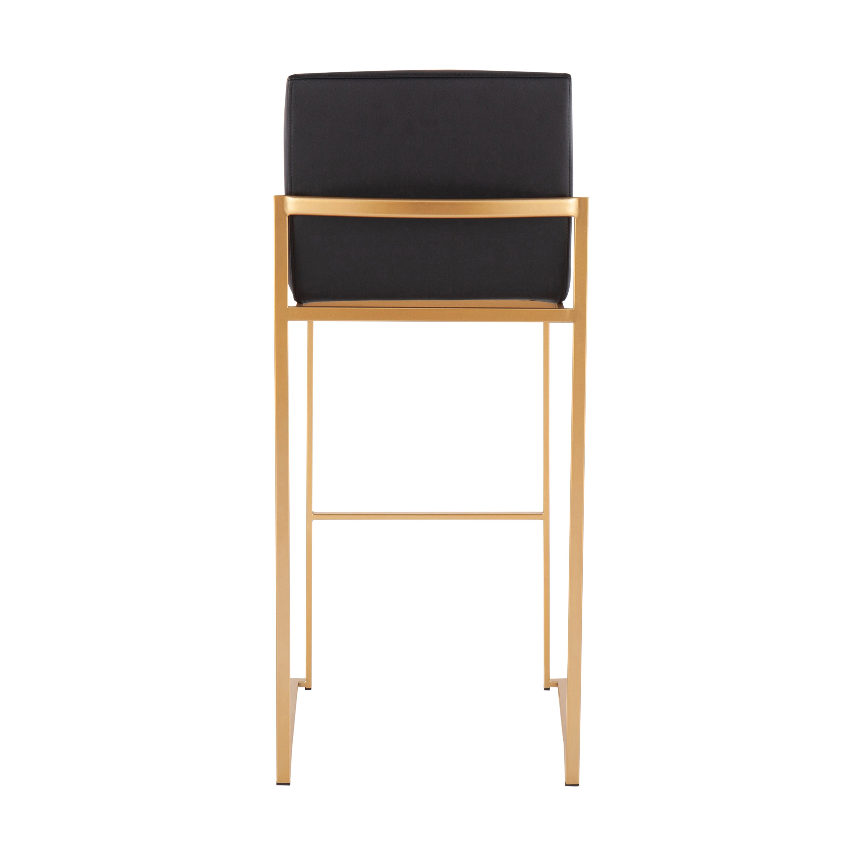 30" Contemporary High Back Barstool Set of Three