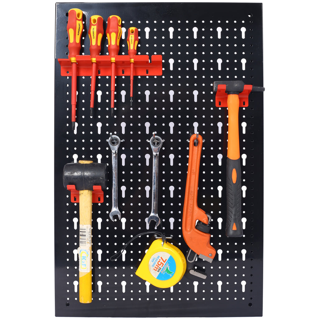 4ft Metal Pegboard Wall Organizer