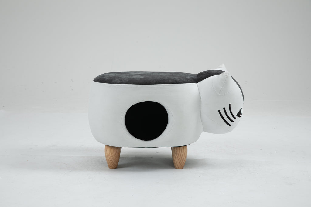 Caroline the Cat Ottoman