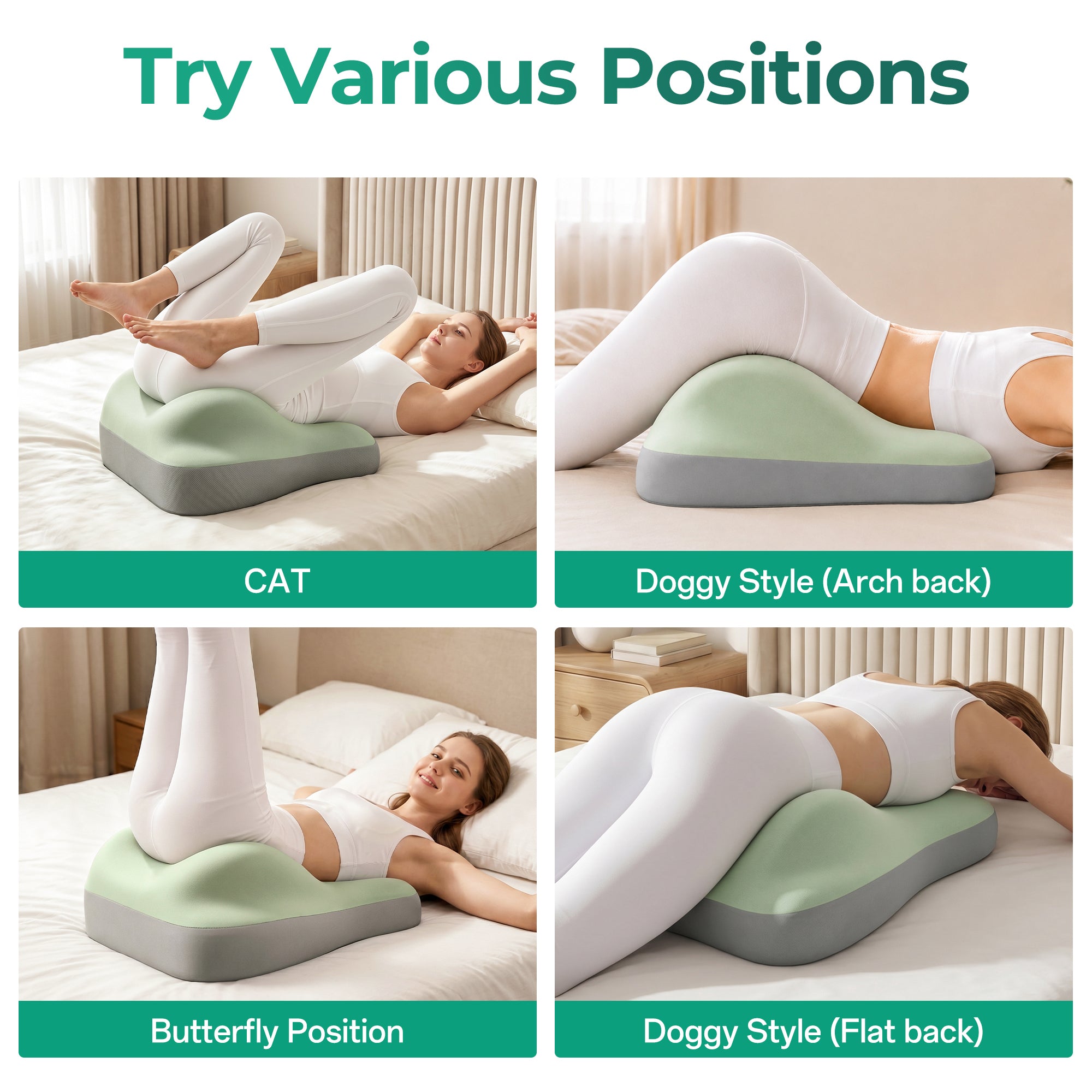 Ergonomic Memory Foam Support Pillow for Couples