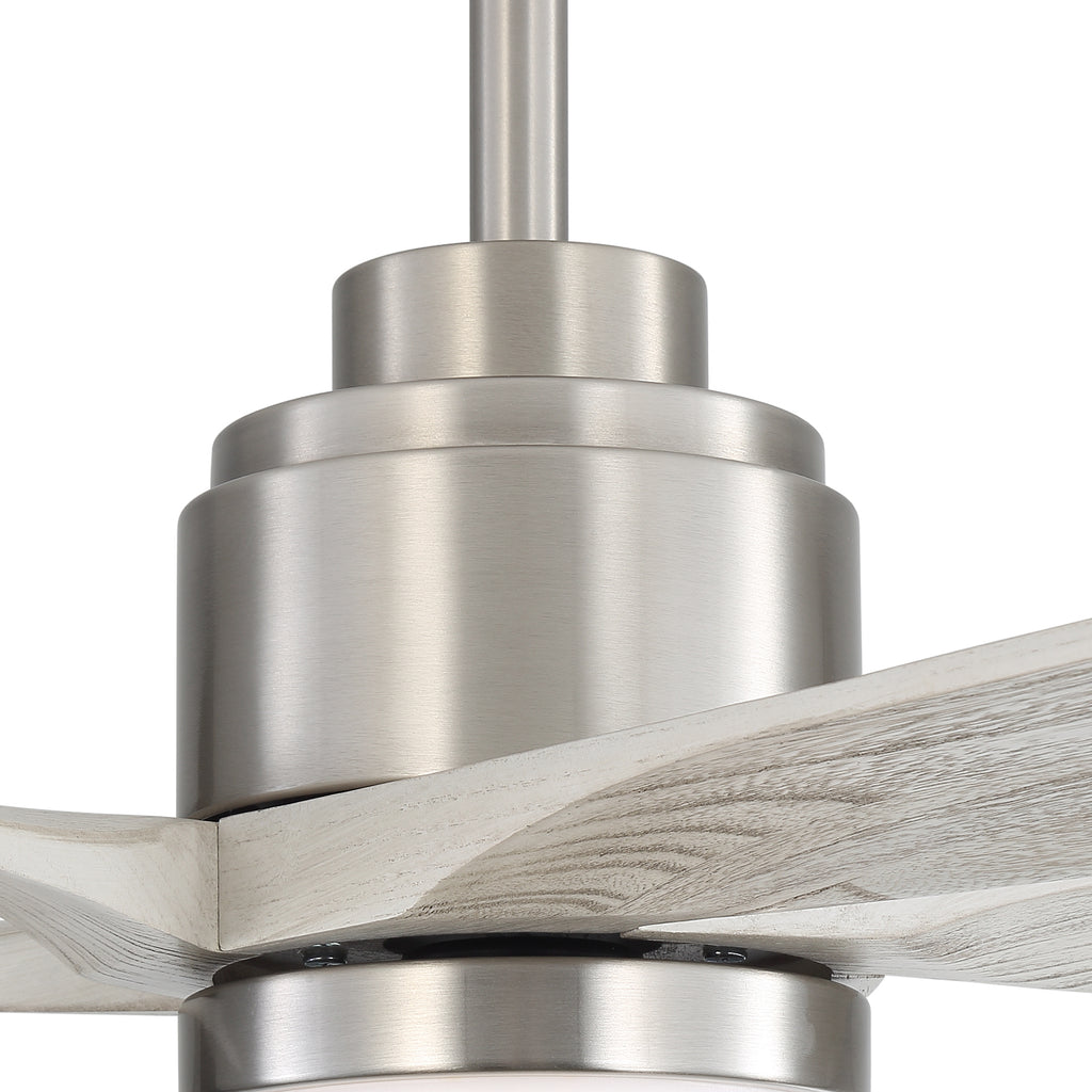 52 Inch Modern Ceiling Fan With Dimmable LED Light