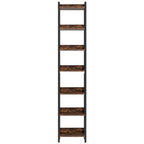 78.7" Extra Tall 7-Tier Rustic Bookshelf