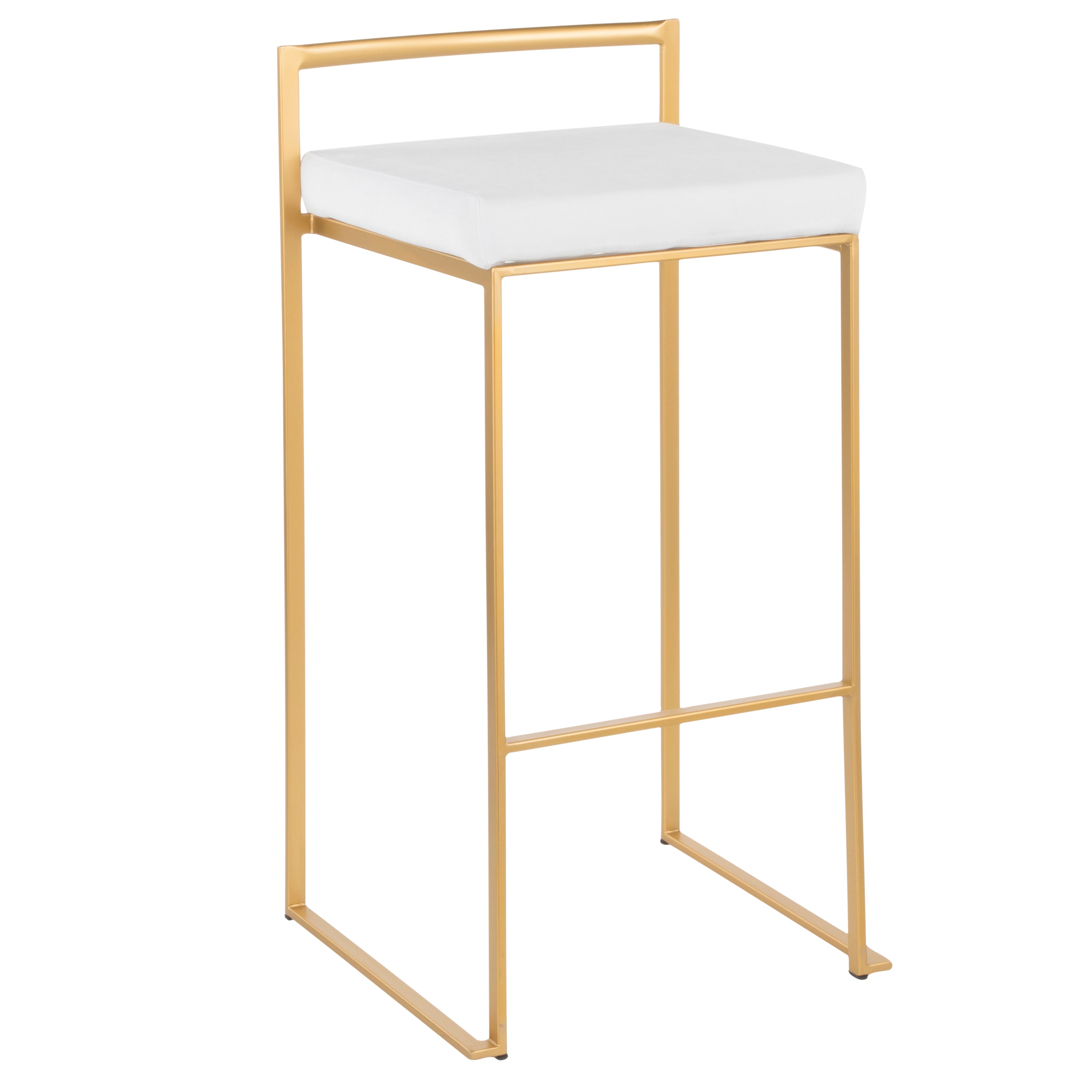 30" Contemporary Stackable Barstool Set of 3