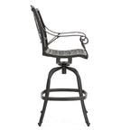 Cast Aluminium Swivel Bar Stool