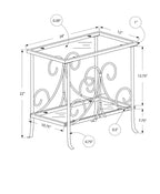 Clear Tempered Glass Accent Table
