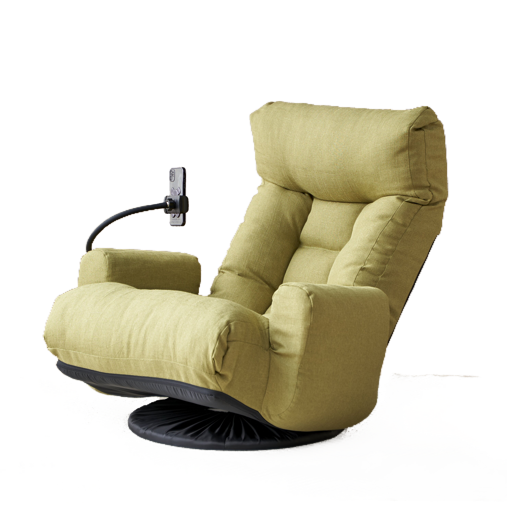 Adjustable Head and Waist Game Chair