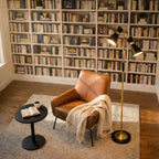 Axis Brassed Gold Floor Lamp