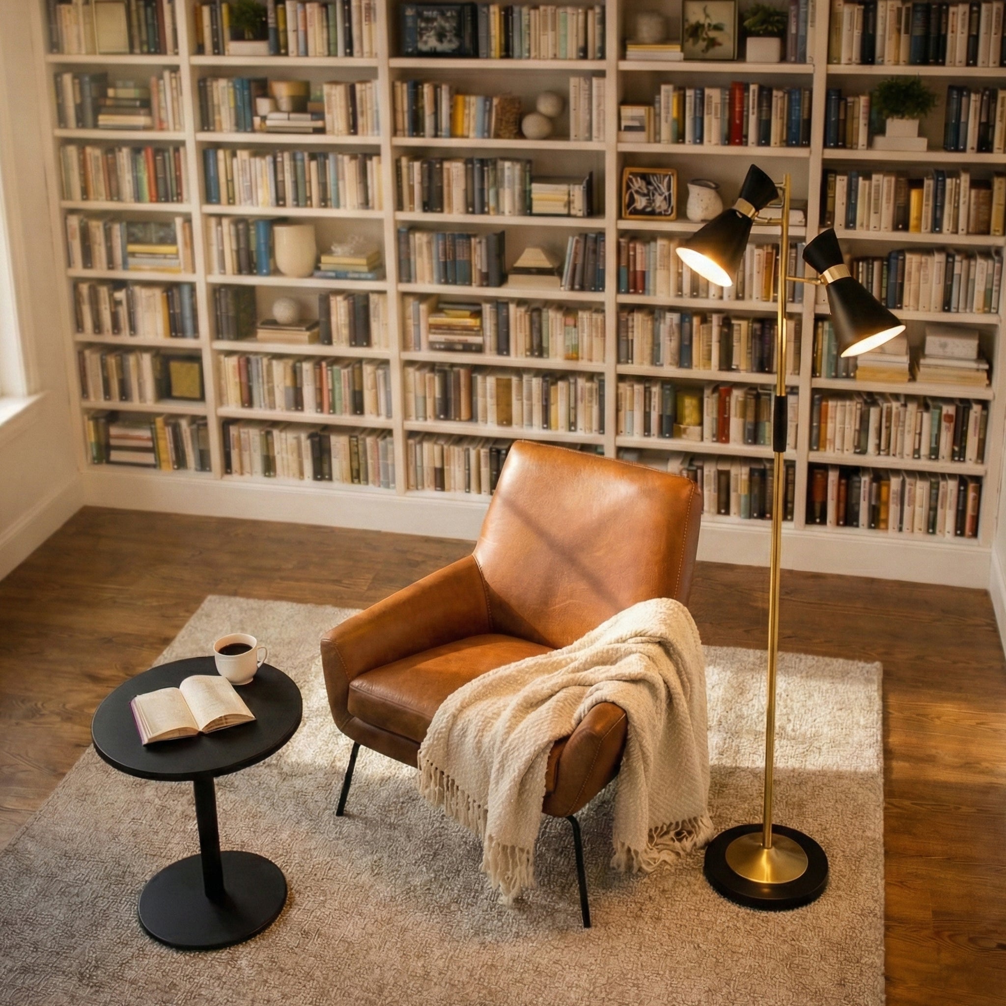 Axis Brassed Gold Floor Lamp
