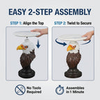 Eagle Head Accent Table