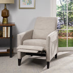Pushback Recliner Chair with Side Pocket