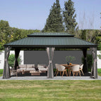 12' X 18' Hardtop Gazebo Outdoor Metal Gazebo