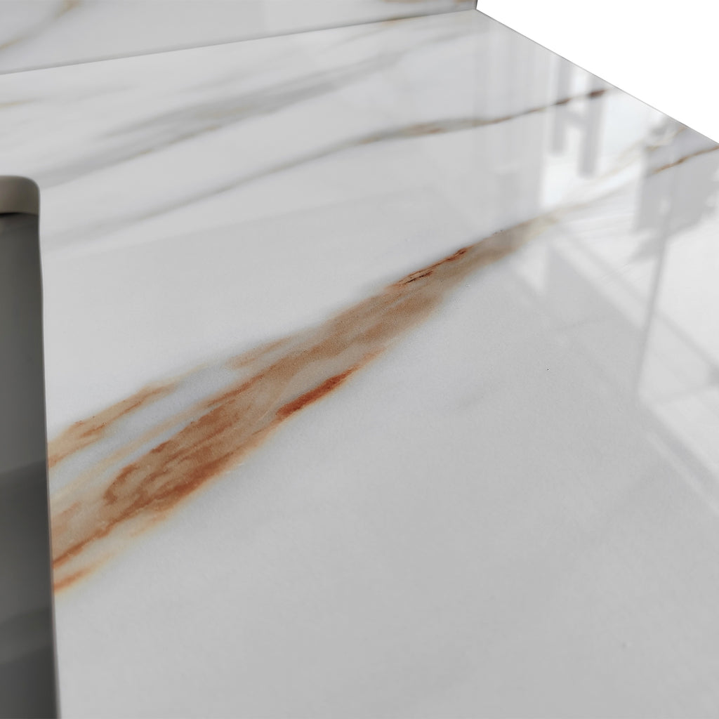 37 Inch Carrara Marble Vanity Top with Undermount Sink