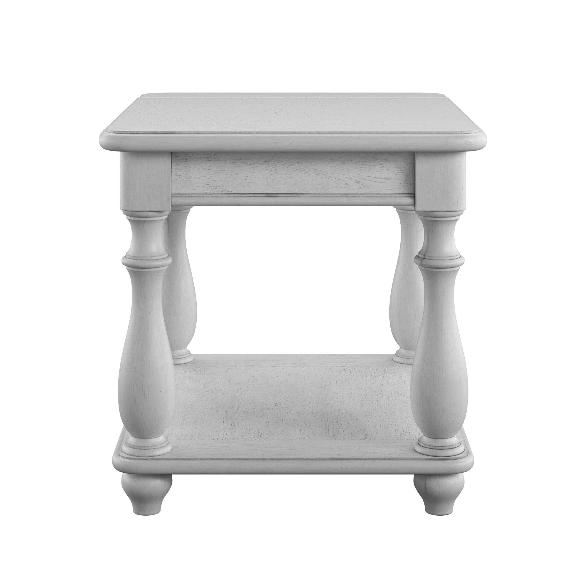 Gray Square End Table