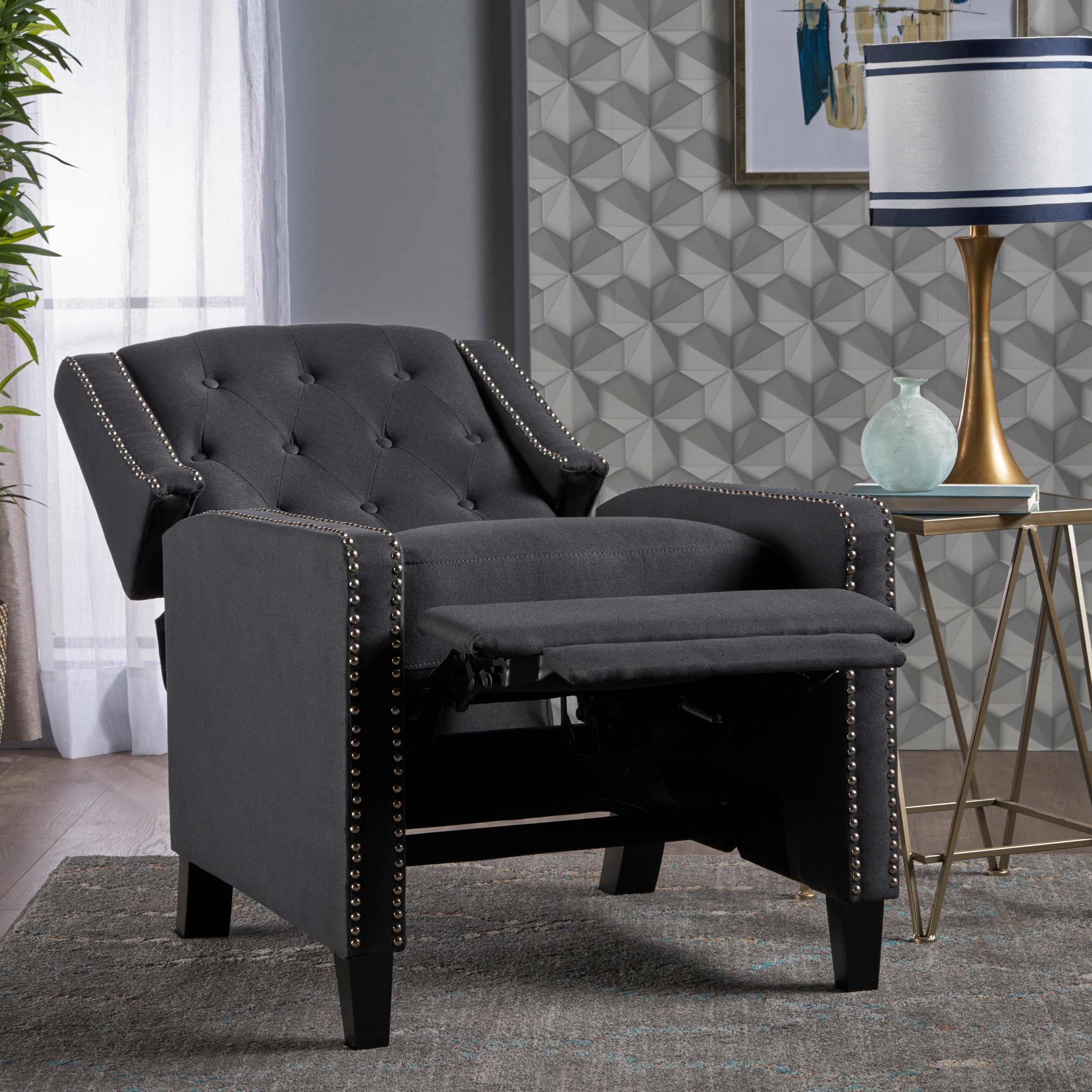 Classic Dark Recliner Chair