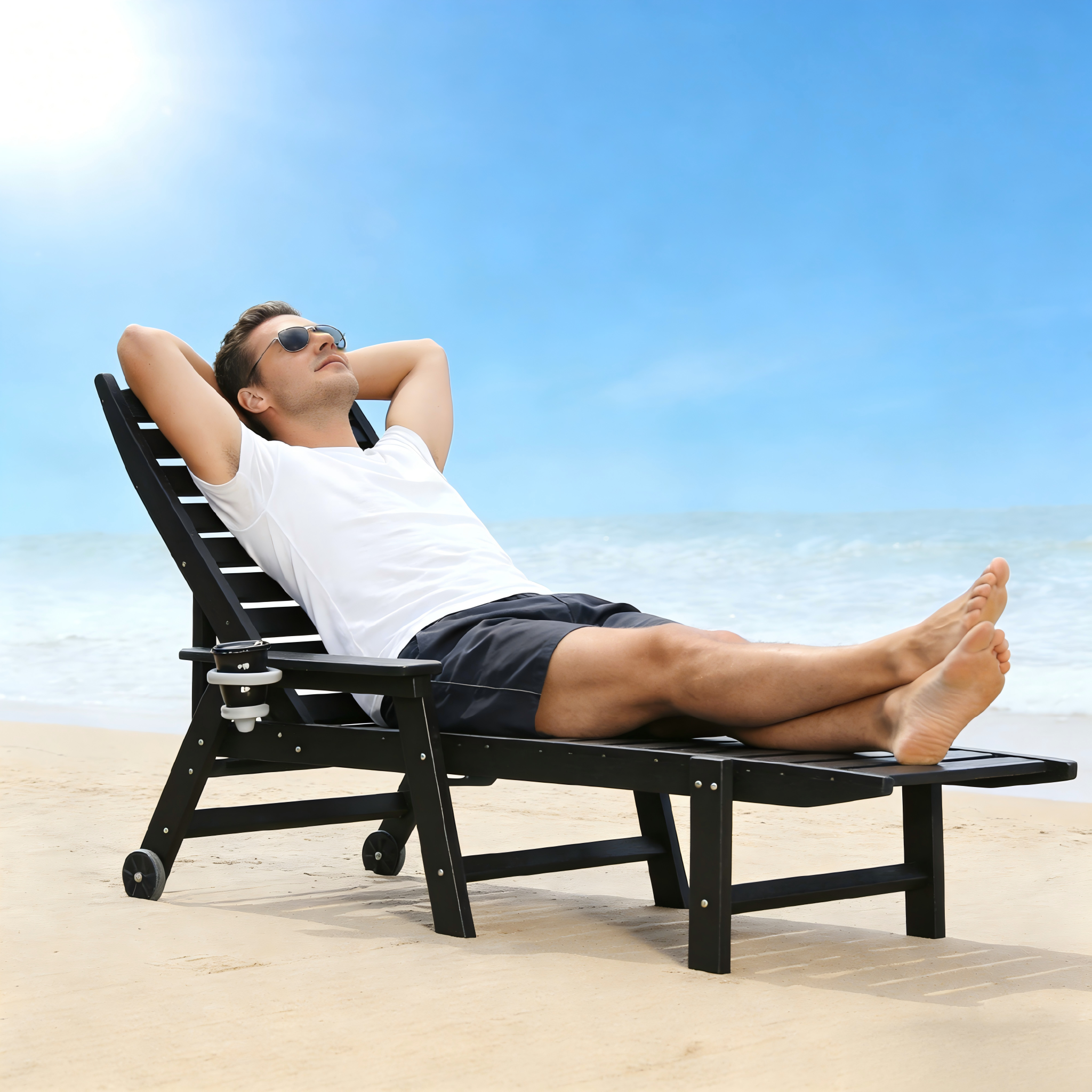 HDPE Chaise Lounge Chair Outdoor