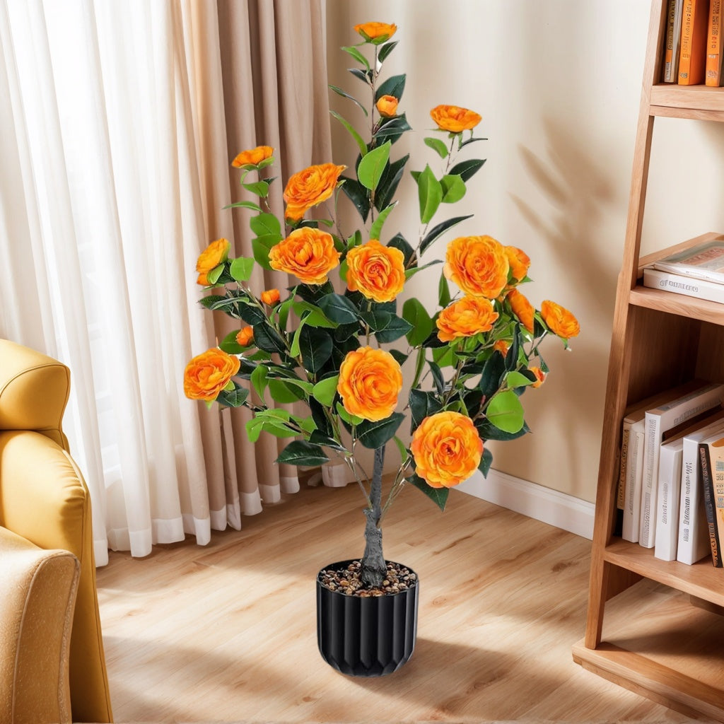 Artificial Camellia Tree 2 Pack