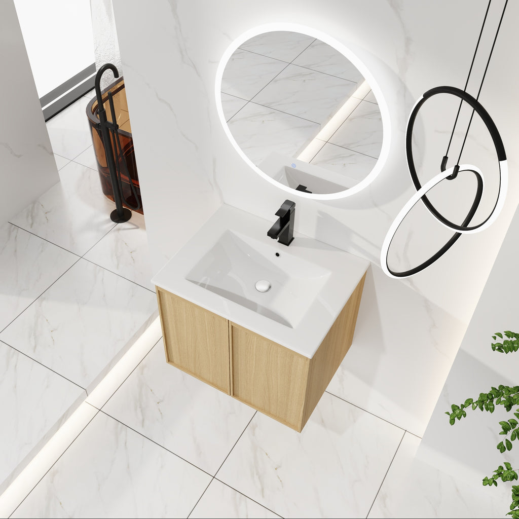 24" Floating Bathroom Vanity with Sink