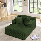 Fluffy Corduroy Upholstered Cloud Couch Sofa Bed