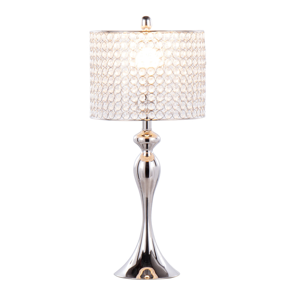 27" Contemporary Metal Table Lamp Set