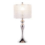 27" Contemporary Metal Table Lamp Set