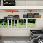 Orange Overhead Garage Storage Rack 3x6 FT