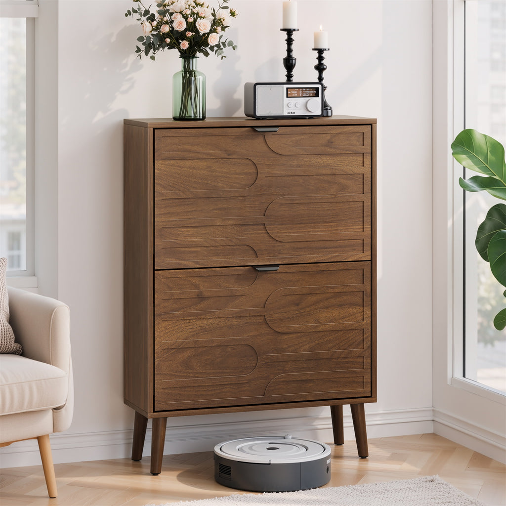 Medieval Modern Independent Shoe Cabinet, 23.62-inch