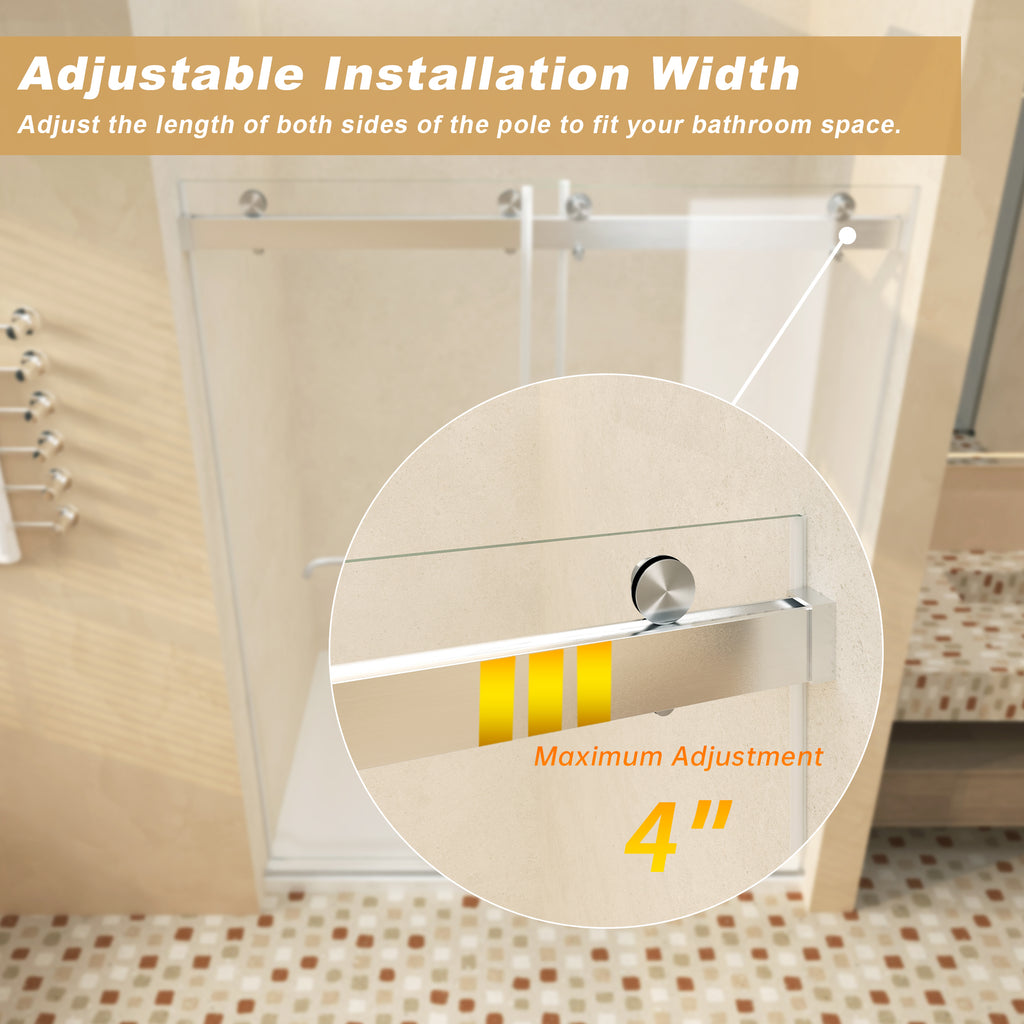 Frameless Sliding Glass Shower Doors