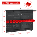 Pegboard Wall Organizer - 48 x 36 Inches