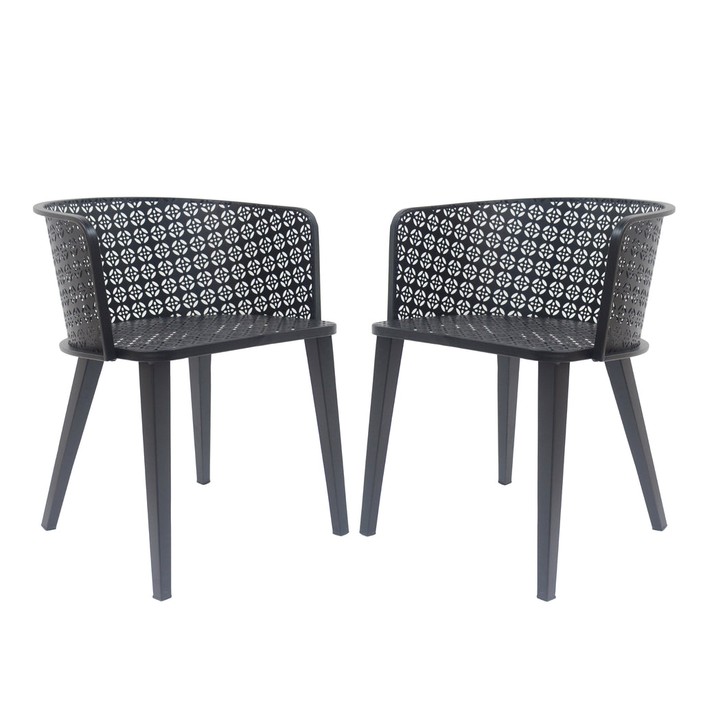 Milan Outdoor Dining Chair (Set of 2)
