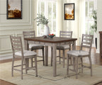 Counter Height Two Tone 4 Drawer Dining Table
