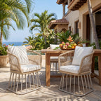 Outdoor Dining Chair MP1 - Teak Finish Wicker