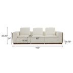 Chita 3-Seater Modular Sofa with Light Strip