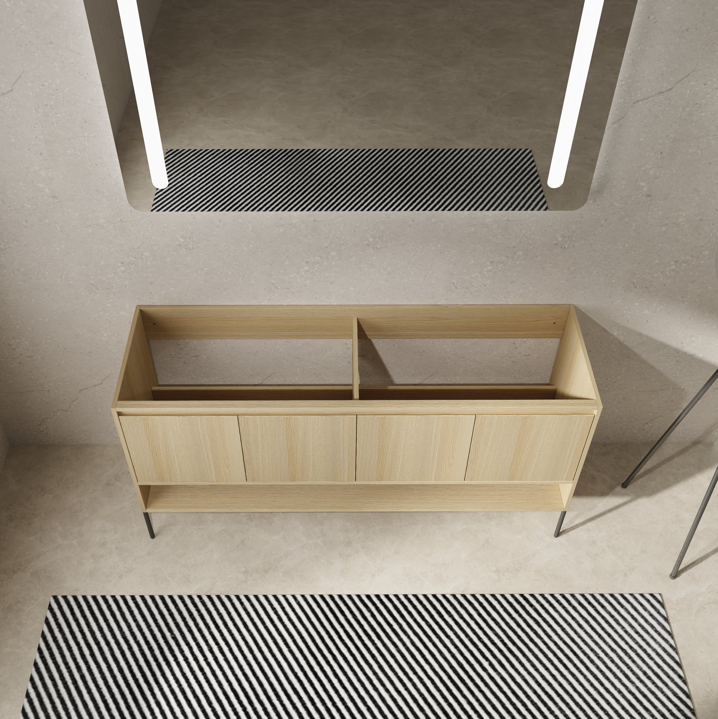 60" Freestanding Bathroom Vanity