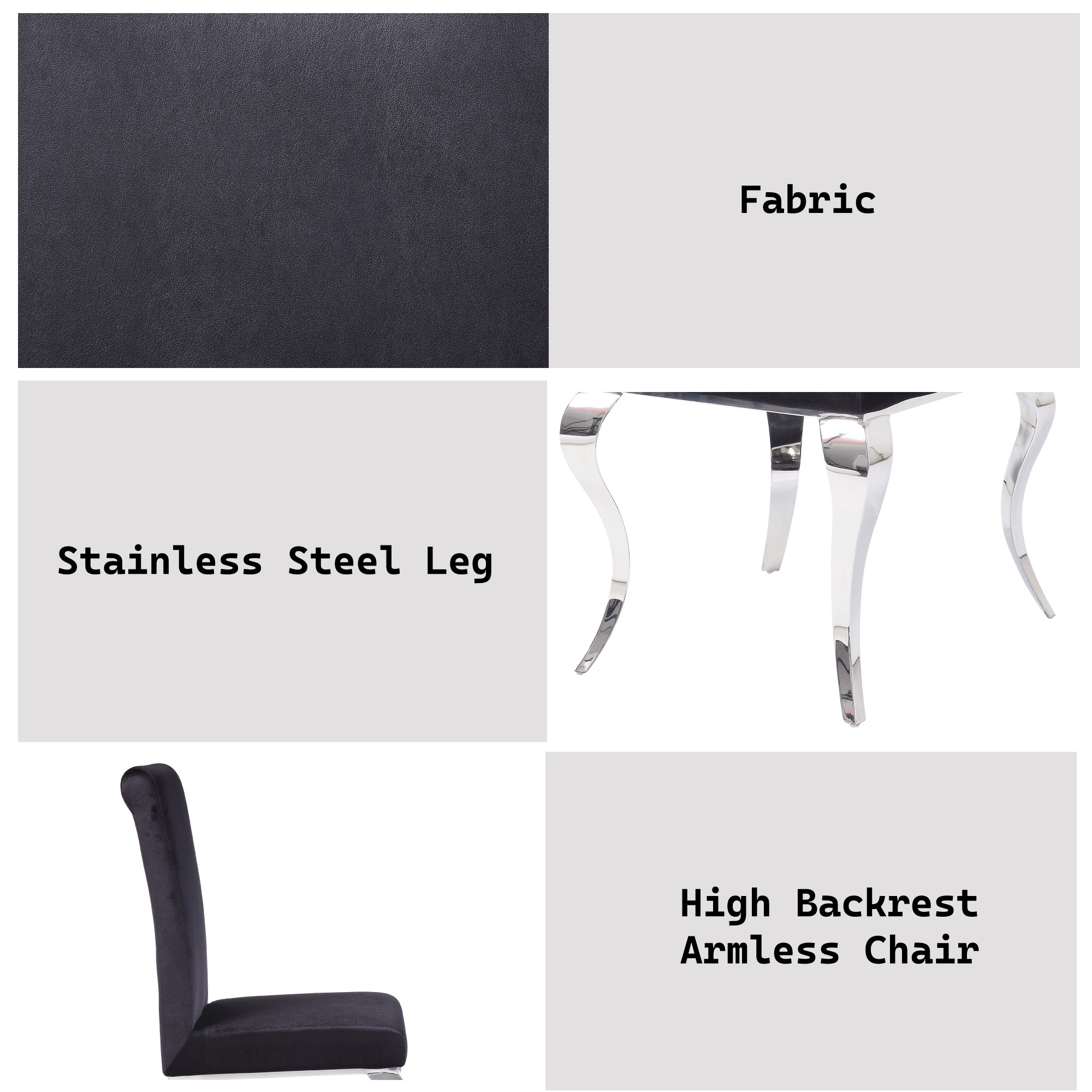 Fabiola Armless Chair