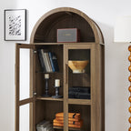 Modern Retro High Arched Storage Cabinet